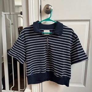 Abercrombie & Fitch Short Sleeve Zip Polo